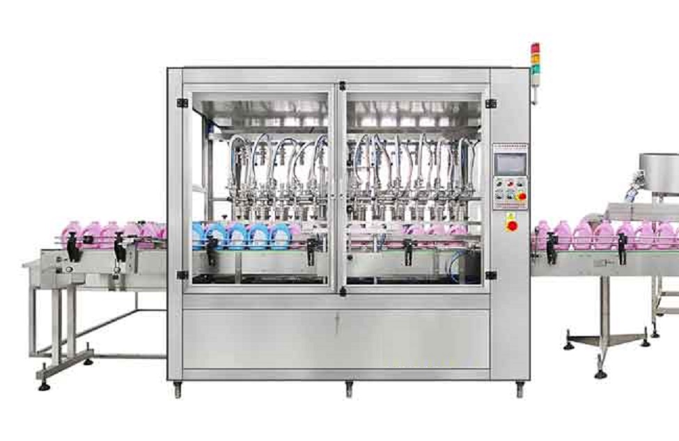 Dây chuyền chiết rót nước xả mềm tự động - Day chuyen chiet rot nuoc xa mem tu dong