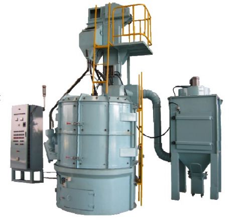 Máy phun bi dạng bàn xoay tải trọng lớn - May phun bi dang ban xoay tai trong lon