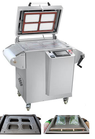 ​Máy hàn khay, hàn vỉ có bơm khí nitơ, oxy MAP dạng đứng – May han khay, han vi co khi nito, oxy MAP dang dung