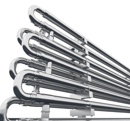 ​Thiết bị trao đổi nhiệt dạng ống gợn sóng – Corrugated shell and tube heat exchanger