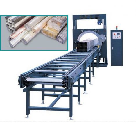 Máy quấn màng sản phẩm dạng lõi cuốn nằm ngang tự động​ - May quan mang san pham dang loi cuon nam ngang tu dong