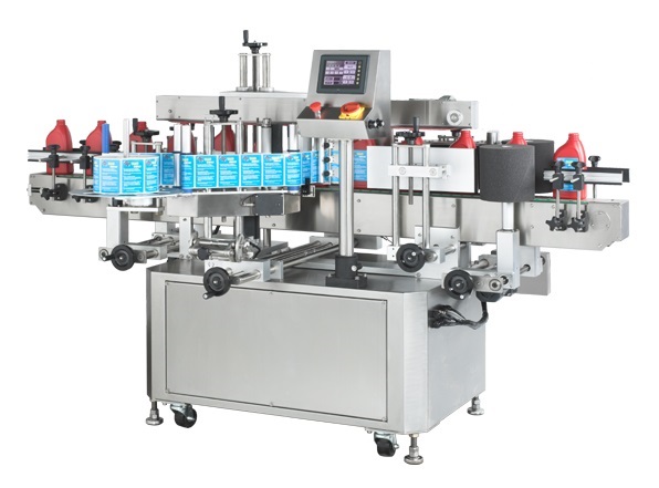 ​Máy dán nhãn chai vuông hai mặt tự động - May dan nhan chai vuong 2 mat tu dong