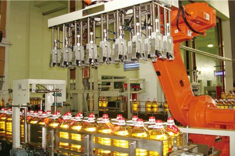 Robot gắp sản phẩm vào thùng carton tự động - Robot gap san pham vao thung carton tu dong