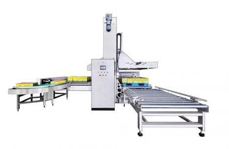 Máy chất xếp thùng carton dạng kết cấu cơ khí - May chat xep thung carton dang ket cau co khi