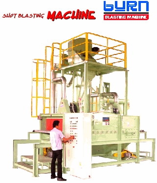 Máy phun bi dạng băng tải lưới - May phun bi dang bang tai luoi