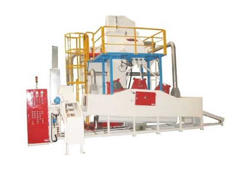 Máy phun bi làm sạch vỏ bình gas - May phun bi lam sach vo binh gas