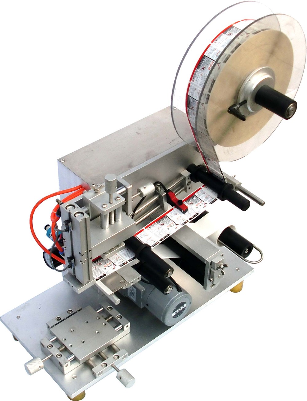 ​Máy dán nhãn ống tuýp tube bán tự động - May dan nhan ong tuyp tube ban tu dong