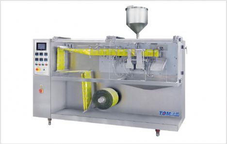 Máy chiết rót bao bì hàn bốn cạnh tự động -May chiet rot bao bi han bon canh tu dong