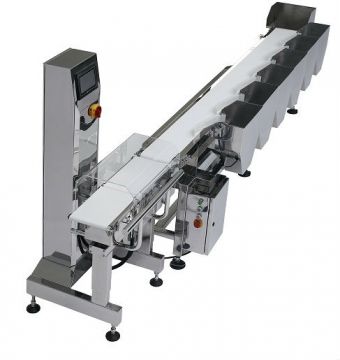 Máy cân phân cỡ, phân loại sản phẩm theo khối lượng – May can phan co, phan loai san pham theo khoi luong