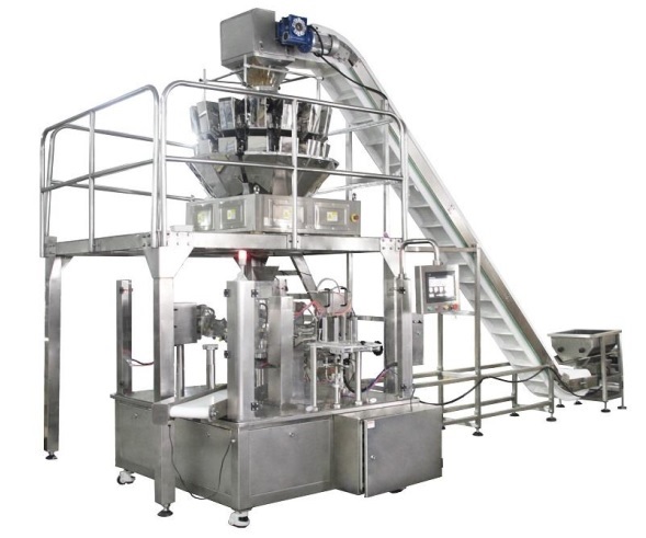 ​Máy đóng gói túi đứng kèm cân định lượng nhiều đầu tự động – May dong goi tui dung kem can dinh luong nhieu dau tu dong