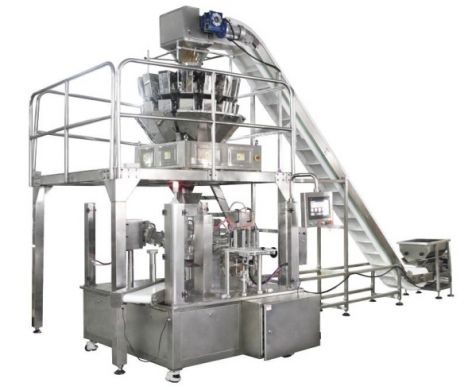 ​Máy đóng gói túi có sẵn kèm cân định lượng nhiều đầu tự động – May dong goi tui co san kem can dinh luong nhieu dau tu dong