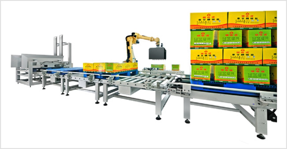 ​Robot bốc xếp kiện hàng lên pallet tự động – Robot boc xep kien hang len pallet tu dong